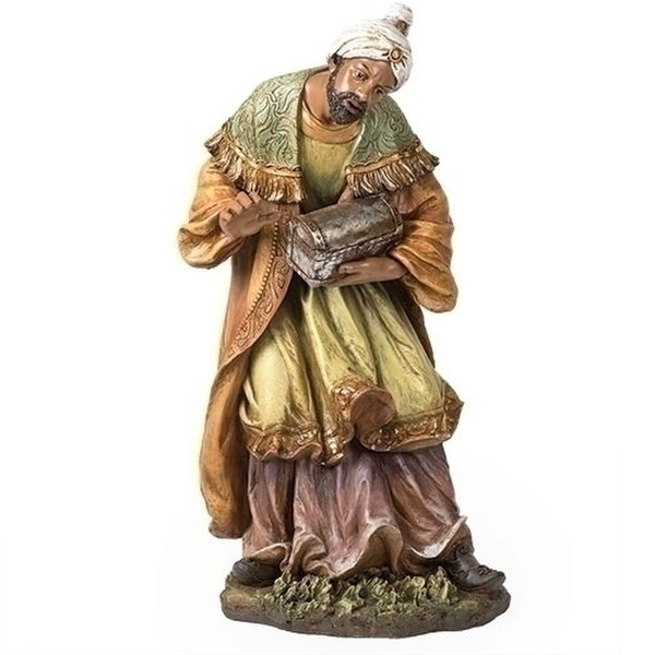 King Balthazar statue in the Nativity scene large scale sculptures
